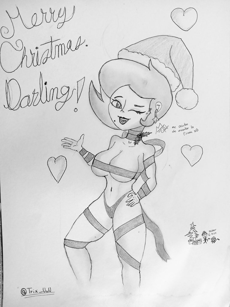 Trix_UwU's tweet photo. Todavía no se que hacer para estas fiestas😔
Un dibujito de la Loladeidad 💋❤️‍🔥en una hoja miada XD https://t.co/FF7xuJ3vCx