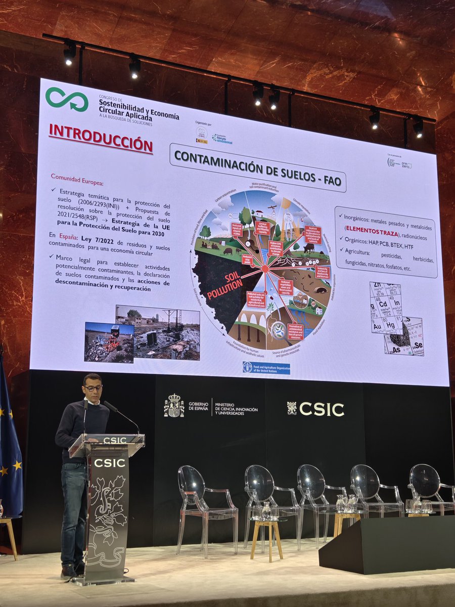 rclemente75's tweet photo. I Congreso de Sostenibilidad y Economía Circular Aplicada en sede central @CSIC en Madrid.   #SOSMed @PTISosEcoCir @CEBAS_CSIC https://t.co/xoYGkwAflT