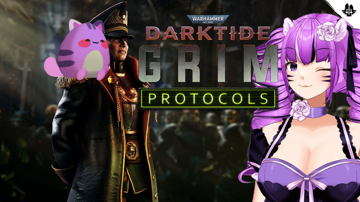 ScuffCatvt's tweet photo. 💜STREAM UP💜
We wake and now must purge the mutant and the heretic! We're playing Warhammer 40,000 Darktide with chat and running a steam key giveaway thanks to #daredrops and fatshark! Come in and play a few rounds! https://t.co/ZJ5VAQvBUA