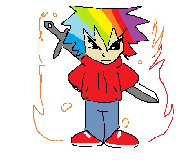 Su nombre es Pablito tercero

Su poder es casarse con las lunas de Saturno y destruir galaxias al solo pensarlo

Inhala almas y exhala demonios
su espada te puede cortar con solo reflectar la luz en ti
es amigo de Dios y Satanas a la vez

No te metas con él o él te la meterá a tí