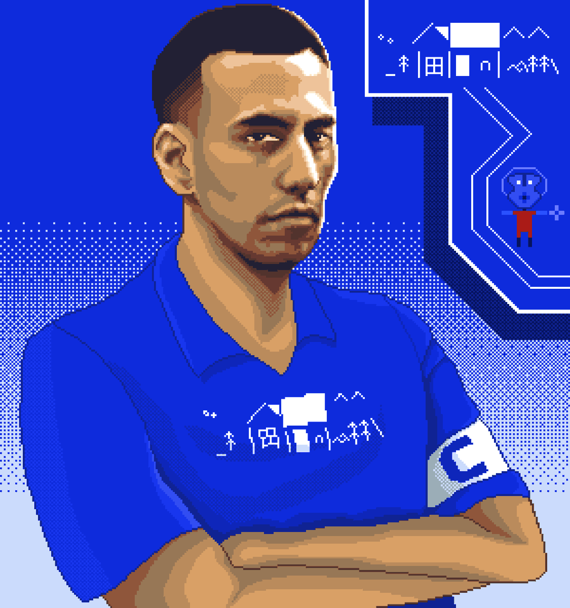 CAPTAIN MASKAY
˚*    ╱◥███ ^^ 
_↟  │田│▓ ∩│ᨒ↟↟\
HBD for the captain <a href="/stipinpixel/">stipinpixel</a> 

zora.co/collect/zora:0…