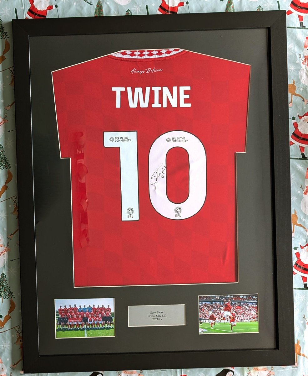 Section_82's tweet photo. Win a Signed &amp; Framed @Scotttwine10 Match Issue 2024/25 Home Shirt  🇧🇷 🔴⚪

And contribute to future displays in the process!

Full details on entry etc 👇🏼

https://t.co/DDX7mGQqC5

Please share too 🔄 https://t.co/esNU178jYX