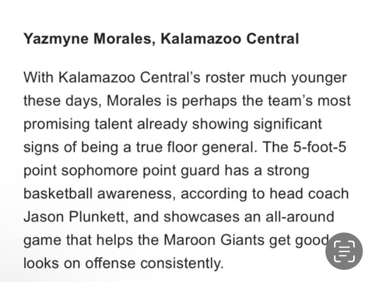 Strictly Skills (@strictly_skills) on Twitter photo Nice opening game for <a href="/MoralesYazmyne/">Yazmyne “Yaz” Morales</a>
Soph <a href="/KCLadyGiants/">KC Girls Basketball</a>
Leading KC w 14pts
Bright future for this SS33 young gal!!
<a href="/PGHMichigan/">Prep Girls Hoops Michigan</a> <a href="/WMU_WBB/">WMU Women's BBall</a> <a href="/ShaneClipfell/">Shane Clipfell</a> Nice opening game for <a href="/MoralesYazmyne/">Yazmyne “Yaz” Morales</a>
Soph <a href="/KCLadyGiants/">KC Girls Basketball</a>
Leading KC w 14pts
Bright future for this SS33 young gal!!
<a href="/PGHMichigan/">Prep Girls Hoops Michigan</a> <a href="/WMU_WBB/">WMU Women's BBall</a> <a href="/ShaneClipfell/">Shane Clipfell</a>