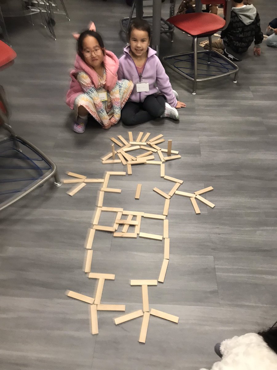 MrsHullteaches's tweet photo. The final challenge- use the Keva blocks and your creativity to create something related to winter. Amazing thinking from @IndependenceES Kindergartners. @LISD_GT https://t.co/0ysAFlAlFn