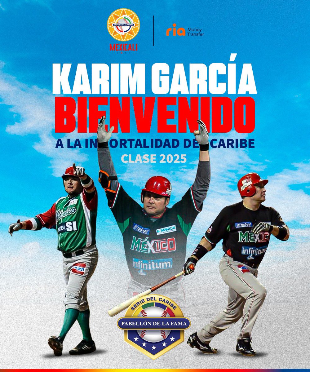 gabyfernandezdl's tweet photo. Son ellos!! ⚾️🙌🏼
Felicidades a la familia Ley por la elección de Álvaro Ley y al rockstar @karimgarcia95 quienes serán inmortalizados en la clase 2025 del béisbol en la #SeriedelCaribe a realizarse en Mexicali ⚾️💪🏼 https://t.co/0BNcJoorUk