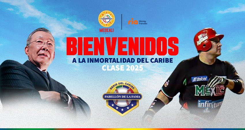 gabyfernandezdl's tweet photo. Son ellos!! ⚾️🙌🏼
Felicidades a la familia Ley por la elección de Álvaro Ley y al rockstar @karimgarcia95 quienes serán inmortalizados en la clase 2025 del béisbol en la #SeriedelCaribe a realizarse en Mexicali ⚾️💪🏼 https://t.co/0BNcJoorUk