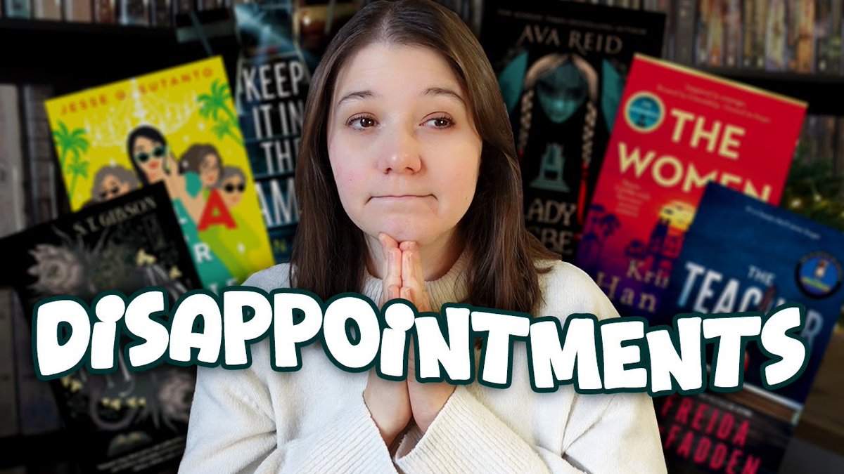 New video ✨  let's chat about the books that disappointed me this year 😒  youtu.be/rn1pJUQpdSE