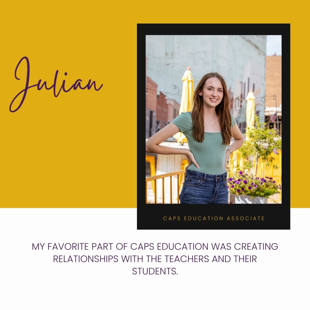 clcaps's tweet image. Fall 2024 CAPS Education Spotlights

The inaugural group of CL CAPS Ed was busy this semester, balancing classroom learning, professional onboarding, client projects, and observation hours in elementary and middle school classrooms!