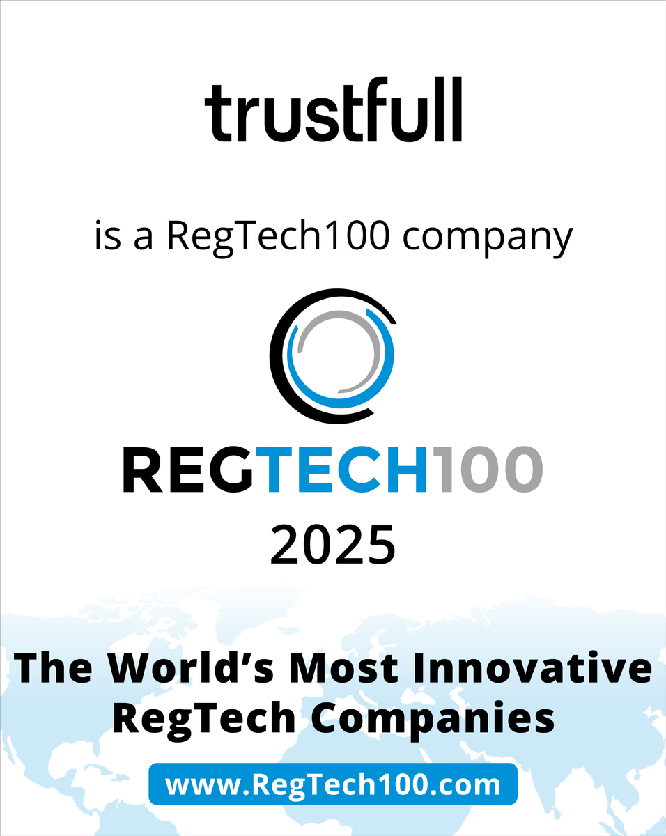 Fintech_Global's tweet photo. Hats off to #Trustfull for being recognised as a #RegTech100 company!
Check out the full list here: https://t.co/IEJ8pLRQIu
#RegTech #FinTech https://t.co/93fP34ERaK