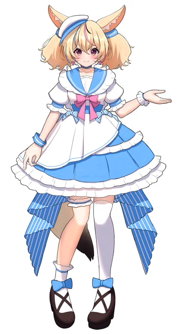 フリルセーラー風で爽やかな感じで!新衣装とっても楽しみ!!!#尾丸ポルカ2024新衣装予想 