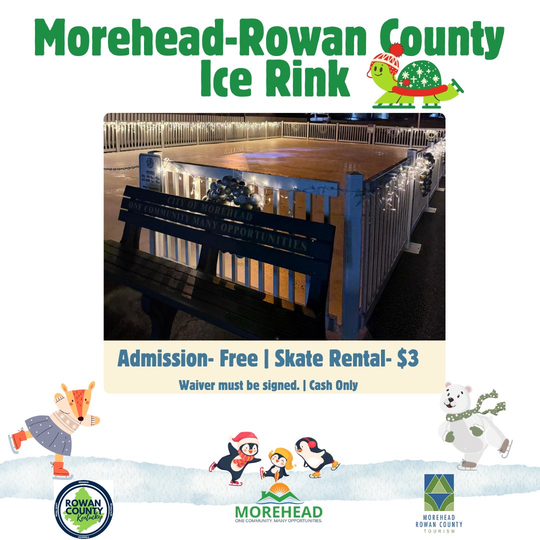 The Ice Rink is opened tonight, Thursday, December 12 from 6-10 p.m. 

Admission Free | Skate Rental $3
Concessions available
Cash Only 
Waiver must be signed 
Located on First St. next to Moonlight School.