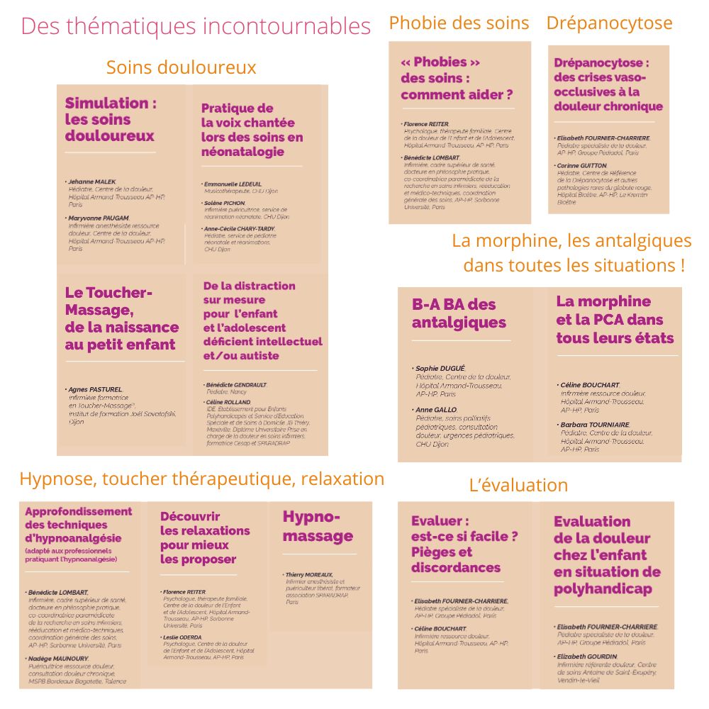𝟯𝟭𝗲𝘀 𝗝𝗼𝘂𝗿𝗻𝗲́𝗲𝘀 #𝗣𝗲́𝗱𝗶𝗮𝗱𝗼𝗹 : 37 formations 100% dédiées à l’amélioration de la prise en charge de la douleur. Des thématiques incontournables…. Et bien d’autres !
🎟️𝒉𝒕𝒕𝒑𝒔://𝒑𝒆𝒅𝒊𝒂𝒅𝒐𝒍2025.𝒕𝒆𝒂𝒎𝒓𝒆𝒔𝒂.𝒏𝒆𝒕/
🌐 pediadol.org/les-journees-p…