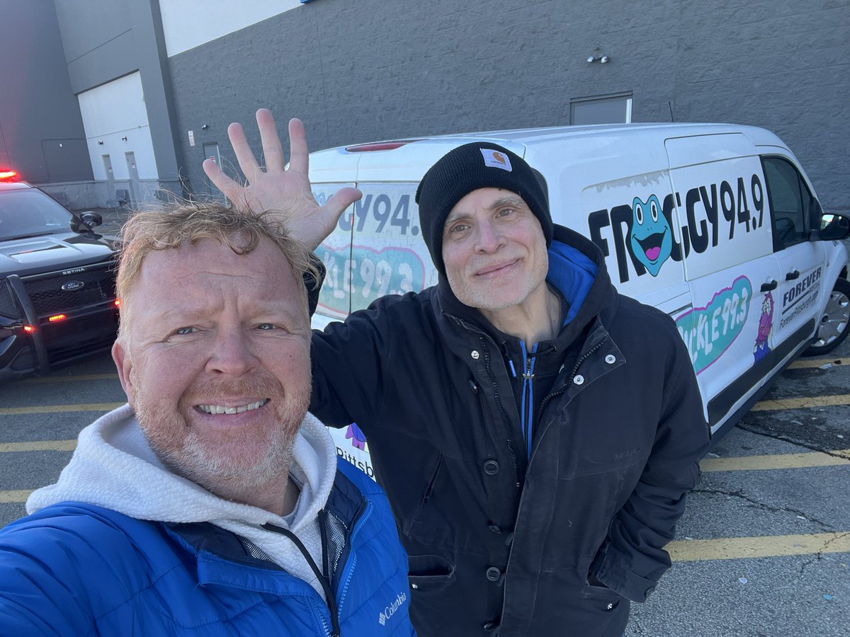 radiofroggy's tweet photo. Froggy’s live from Walmart in Uniontown until 5pm today collecting new unwrapped toys #SantaCop Toy Drive with Uniontown PD & Fayette County CYS! https://t.co/v6ctKpn2X6