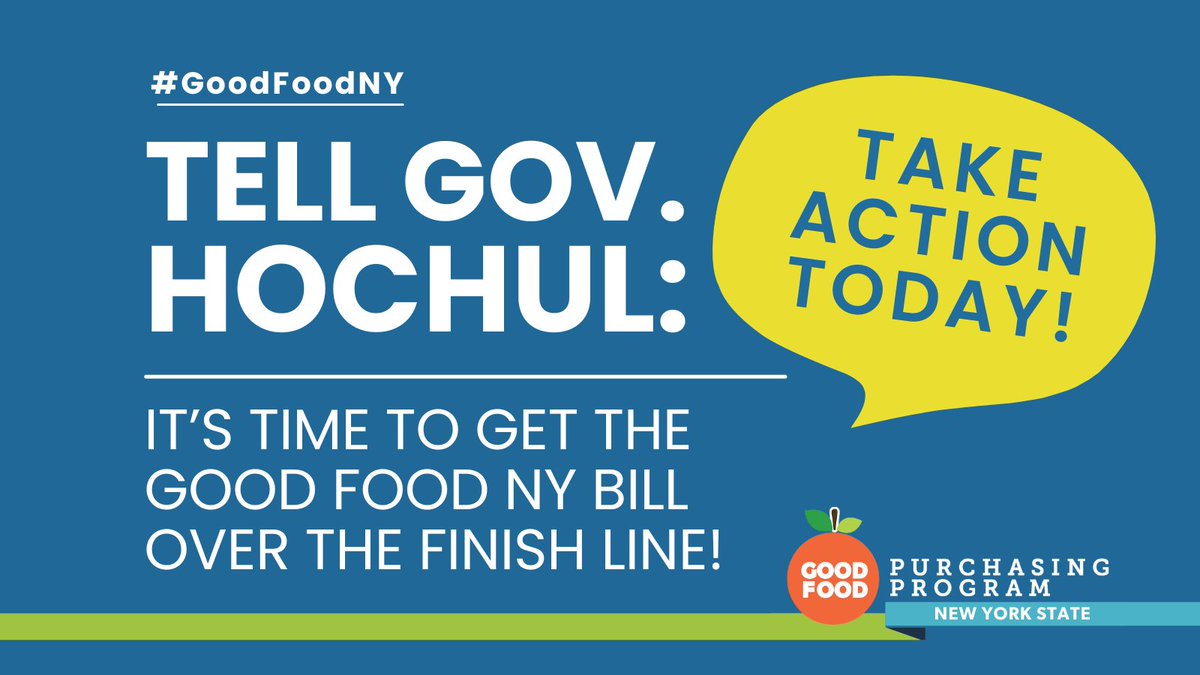 Community Food Advocates (@foodadvocatesny) on Twitter photo Farmers, municipalities, workers & supply chain leaders back the #GoodFoodNY Bill. It’s time for <a href="/GovKathyHochul/">Governor Kathy Hochul</a> to sign it into law. Speak up TODAY for the food system New Yorkers deserve! bit.ly/GFNYaction2024 Farmers, municipalities, workers & supply chain leaders back the #GoodFoodNY Bill. It’s time for <a href="/GovKathyHochul/">Governor Kathy Hochul</a> to sign it into law. Speak up TODAY for the food system New Yorkers deserve! bit.ly/GFNYaction2024