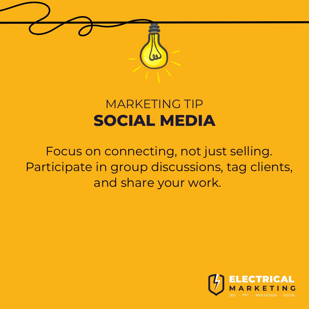 Elecmarketing_'s tweet photo. Try and provide engaging content, the sales will follow. 

#socialmedia #marketing #socials #customers https://t.co/JSkJAbPyl4