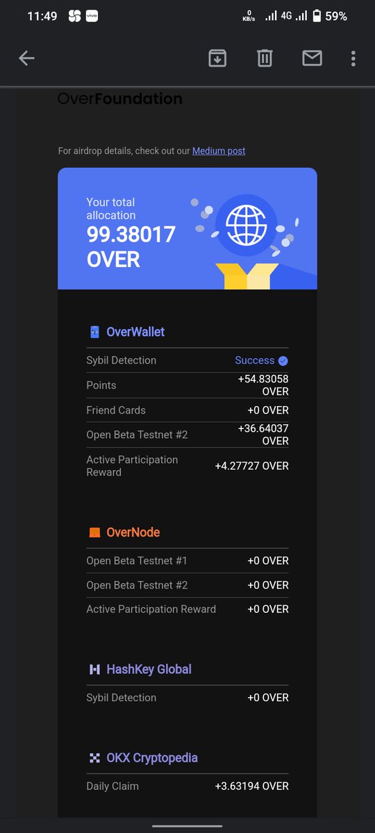 John41484's tweet photo. @overprotocol @HashKey_Global Why is the balance not showing?🤔🤔 https://t.co/M7PuRlLMrM