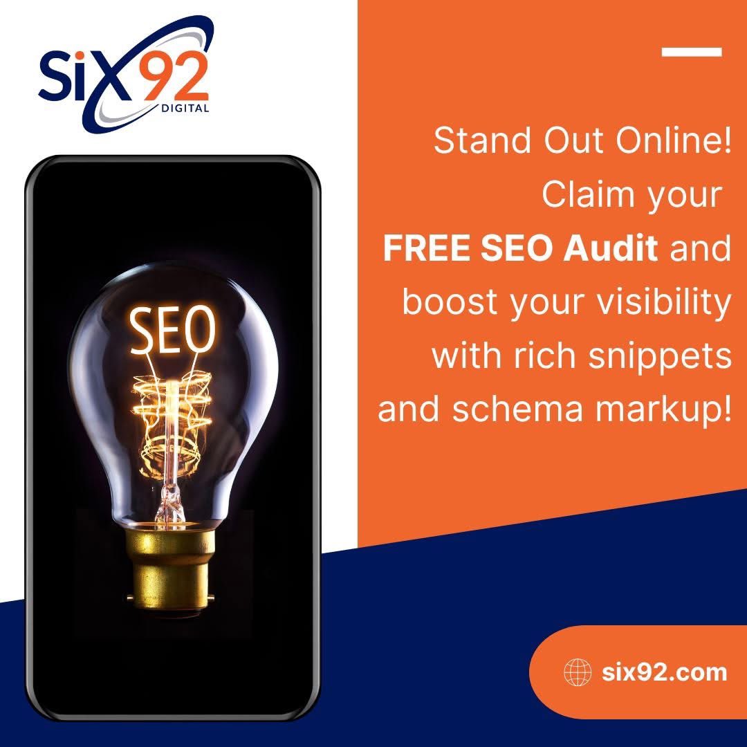 Six92Llc's tweet photo. 🌟 Elevate your online presence with our expert SEO services! We ensure your search results stand out from rich snippets to schema markup. Start with a FREE SEO Audit to discover how we can boost your visibility and engagement!🌐✨ 

Get a free site audit: https://t.co/n0uoJUBbtD https://t.co/5YJX851CAu