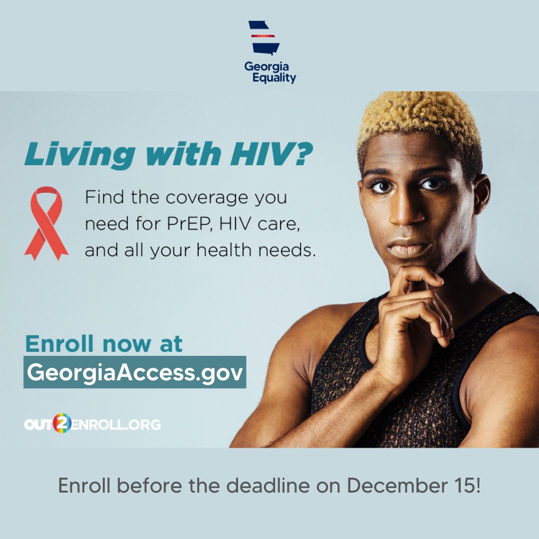 Today is the last day of LGBTQ Enrollment Week of Action! December is the most wonderful time of the year, &amp; also the best time for our community to #GetCovered and save money. The deadline is TOMORROW to get coverage that starts on January 1.

Visit GeorgiaAccess.gov TODAY