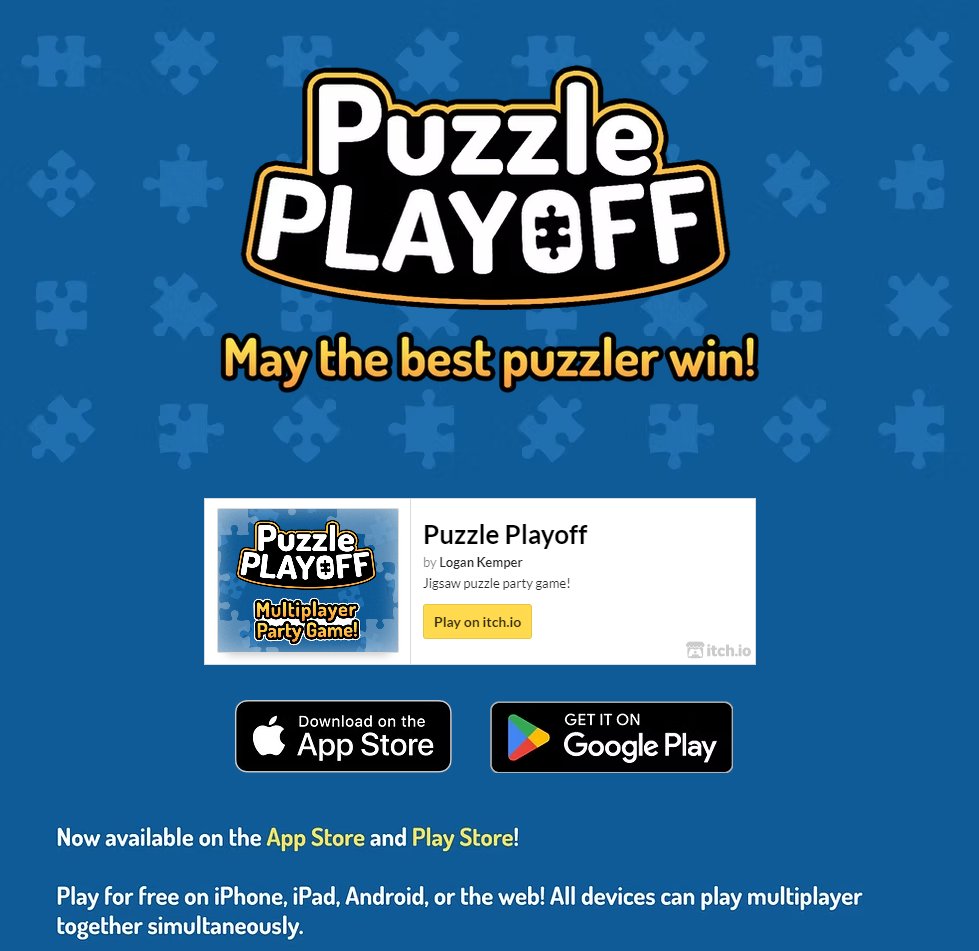 gnomecap's tweet photo. Our resident puzzle gnome @Ldkhamster has just published his multiplayer puzzle game: Puzzle Playoff! 🧩🥳

Daily mode, singleplayer, multiplayer!

IOS: https://t.co/DcquZRMnmh

Android: https://t.co/wGJnkAUvQj

Itch: https://t.co/HbzhEe4XES

Learn more: https://t.co/K3syhcdN8n https://t.co/GrG2tuNBI5