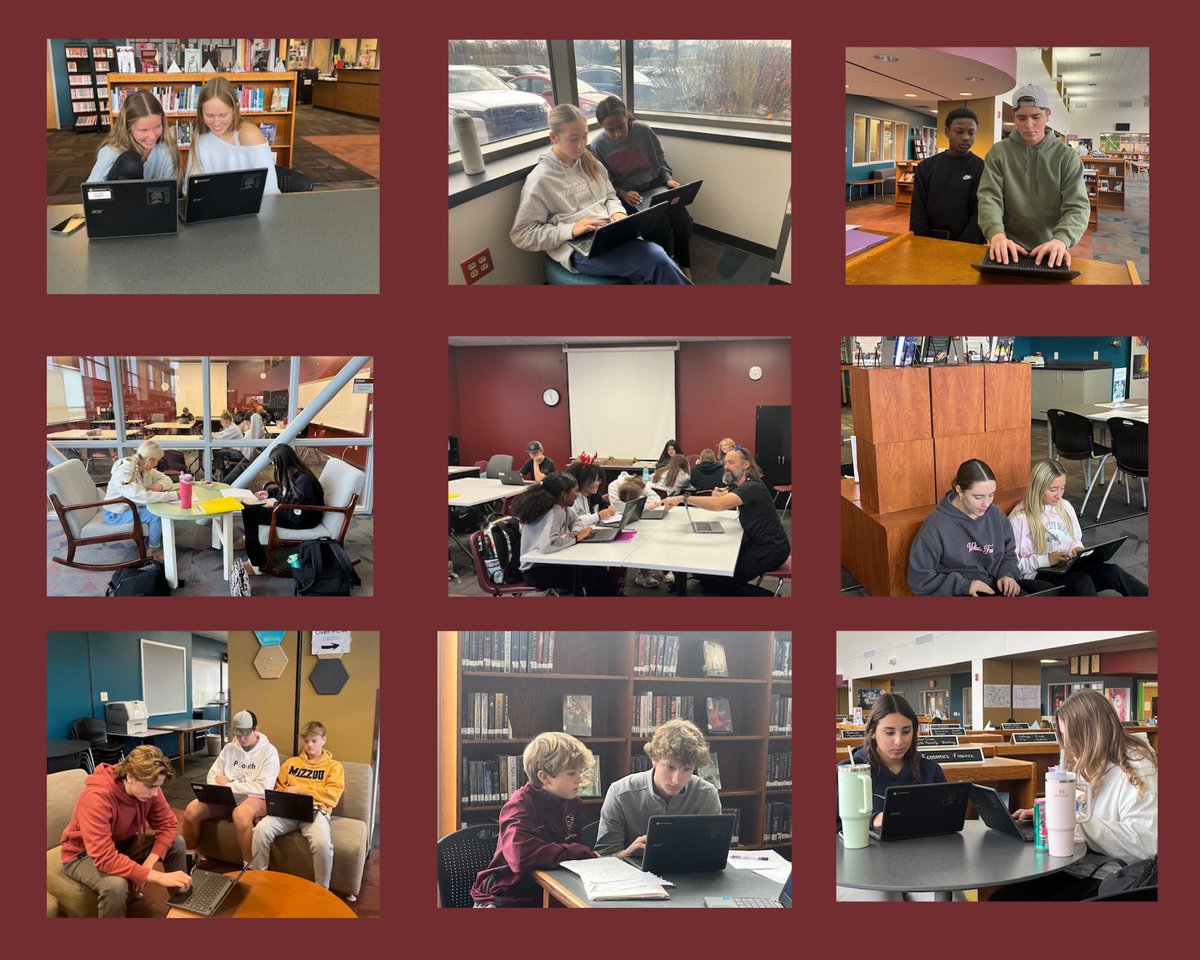 This week in the Summit Library, US History classes have been busy recording podcasts to share what they've learned throughout the semester.