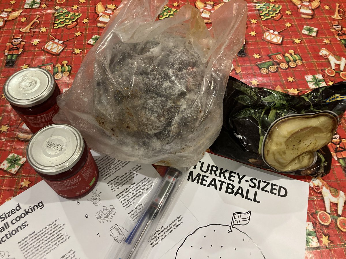 It’s a whopper!
When <a href="/IKEAUK/">IKEA UK</a> said they were making turkey-sized meatballs this year, they weren’t kidding! Looking forward to getting this beauty in the oven and tucking in…