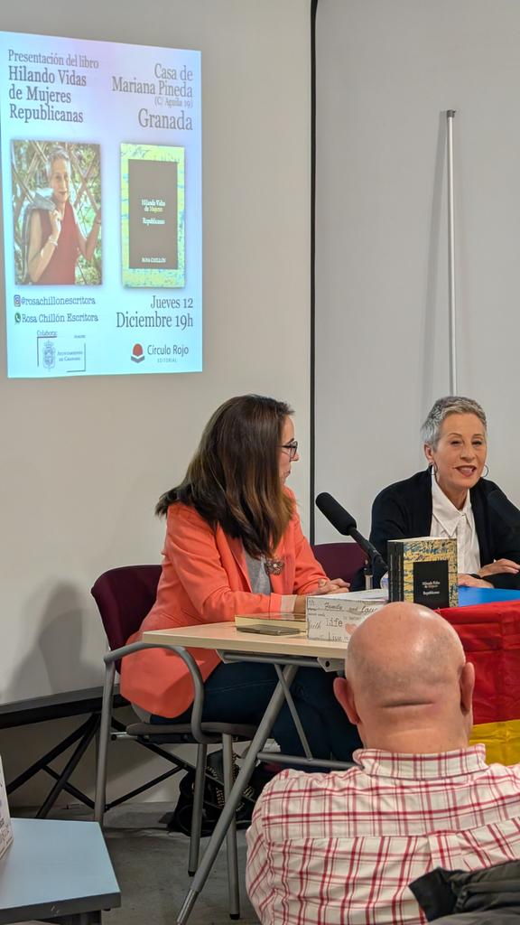 esdocumentacion's tweet photo. Presentación del libro "Hilando Vidas de #Mujeres #Republicanas" en la Casa de Mariana de Pineda. #Granada https://t.co/eDqLvWqqT5