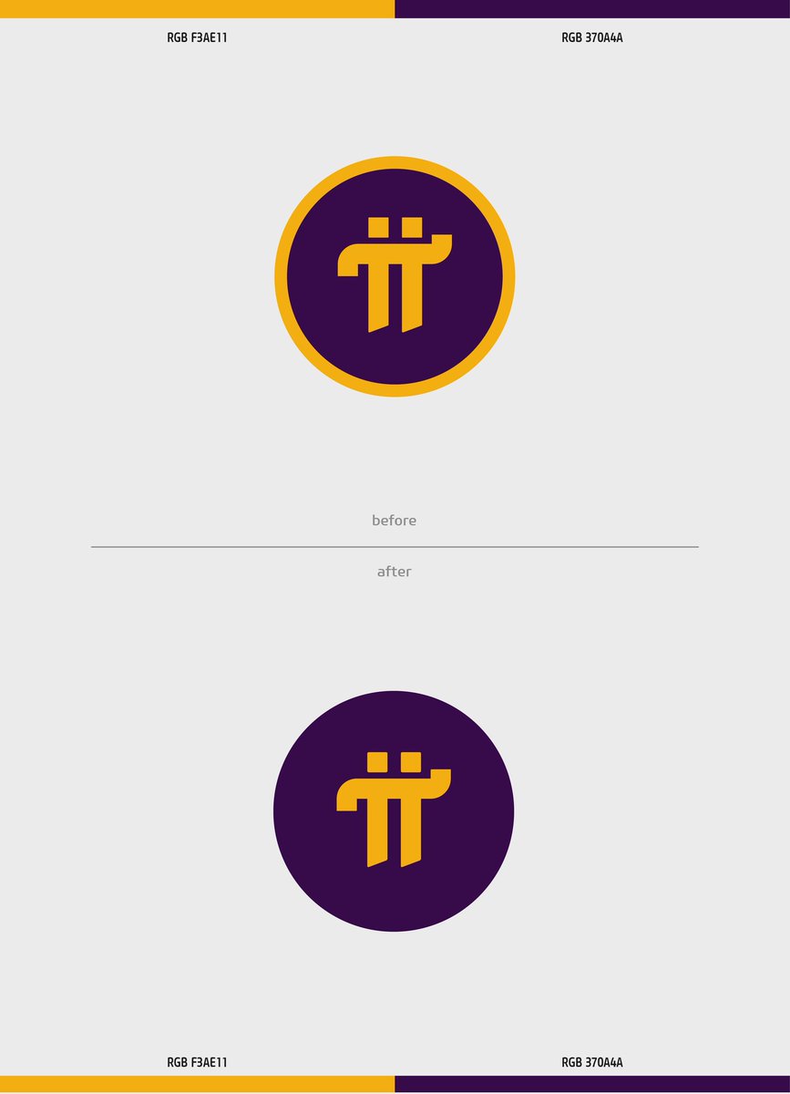 PinetDesigner's tweet photo. Subtle tweaks enhance balance and symmetry, giving it a sharper, modern look. The essence of π (3.14) stays strong, now aligned with the network’s bold vision.
Sometimes, less is truly more!
#Pinetwork @PinetDesigner
#redesign #LogoDesign
#branding #PiLogo #beforeandafter https://t.co/EjAJkxoDEB