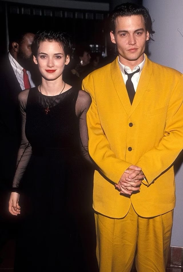 Wynona Ryder and Johnny Depp , 1990