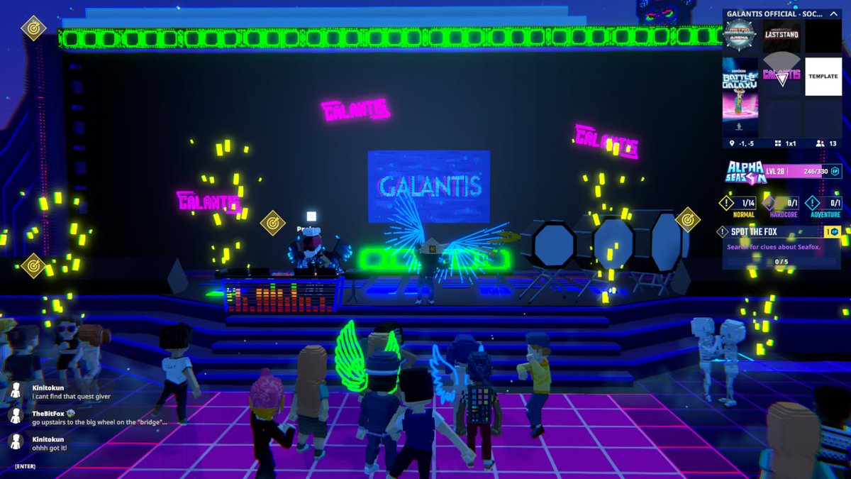 cat_tic_tac's tweet photo. Rocking out at the @wearegalantis Stage in @TheSandboxGame. The virtual crowd is going wild! 🎉🔊 https://t.co/MuXGOxr0t5 #TheSandbox #AlphaSeason4 #AS4SocialChallenge https://t.co/oZMIbpperc