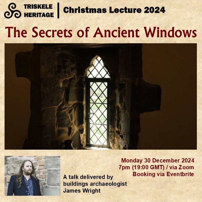 Coming up soon... a look at the archaeology, history and folklore of mediaeval and early modern windows.

More info &amp; bookings via this link:
eventbrite.co.uk/e/the-secrets-…