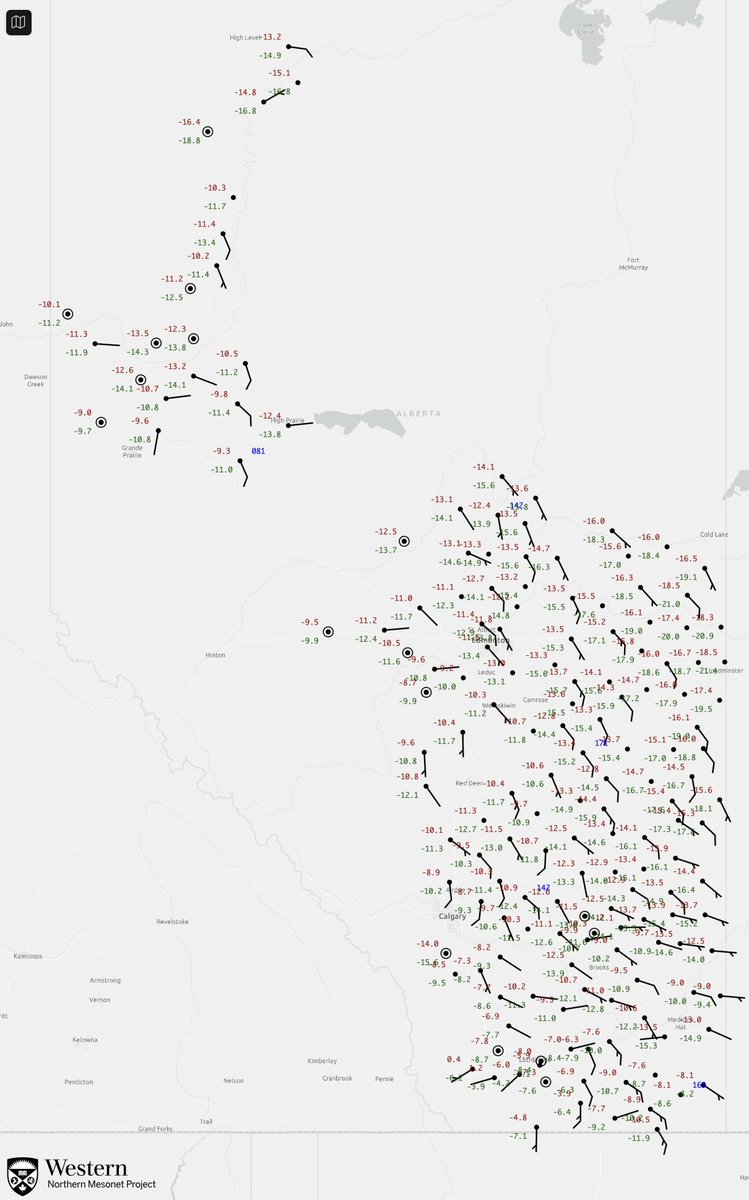 The <a href="/CanadianMesonet/">Canadian Mesonet Portal</a> (meso.cssl.ca) now has 167 new stations from the Alberta Government’s Ministry of Agriculture and Irrigation! 

#abwx