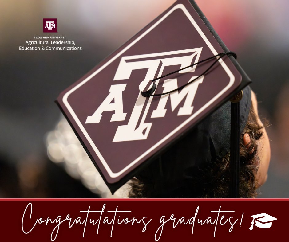 ALEC (@alecaggies) on Twitter photo The time has finally come – it's graduation day! We couldn't be prouder of the Aggies, who will officially become former students today. Congratulations to all the graduates, especially our #AlecAggies, on this remarkable achievement.
#TamuGrad <a href="/aglifesciences/">TAMU College of Agriculture & Life Sciences 👍</a> The time has finally come – it's graduation day! We couldn't be prouder of the Aggies, who will officially become former students today. Congratulations to all the graduates, especially our #AlecAggies, on this remarkable achievement.
#TamuGrad <a href="/aglifesciences/">TAMU College of Agriculture & Life Sciences 👍</a>