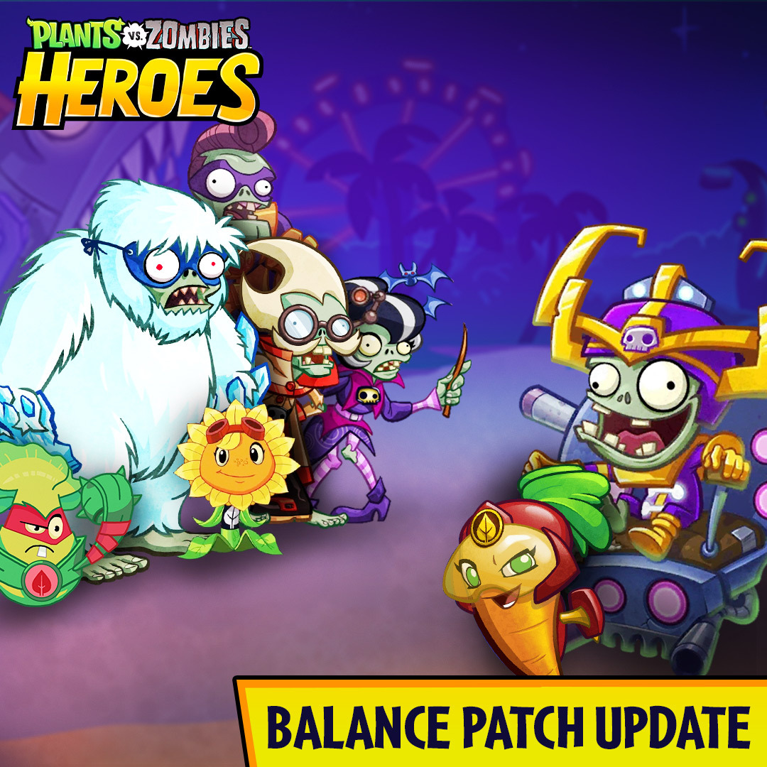 Plants vs. Zombies (@plantsvszombies) on Twitter photo Hey Heroes! Crazy Dave has bought balance to the lawn!🔥
The latest balance update has sprouted with changes to your favorite Heroes like Super Brainz, Beta-Carrotina, and more!🌱🧟 #plantsvszombies #pvzheroes
Check out our website for more details➡️ lnk.to/BalancePatch20… Hey Heroes! Crazy Dave has bought balance to the lawn!🔥
The latest balance update has sprouted with changes to your favorite Heroes like Super Brainz, Beta-Carrotina, and more!🌱🧟 #plantsvszombies #pvzheroes
Check out our website for more details➡️ lnk.to/BalancePatch20…