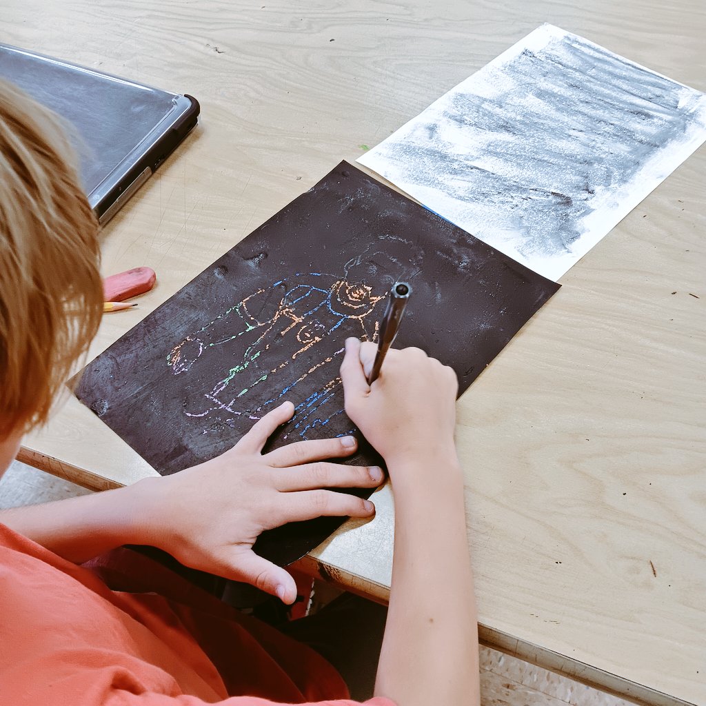 It was a success for the fourth graders to paint and create scratch out art. Results are delivered expeditiously.