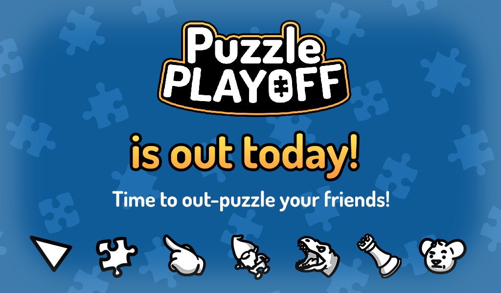 Ldkhamster's tweet photo. Puzzle Playoff is out today! Solve jigsaw puzzles with friends or enemies in a bunch of singleplayer and online multiplayer game modes! 🧩✨

Play for free on...

iOS: https://t.co/Q7PZYdsojQ

Android: https://t.co/fUKSy82WRF

Itch: https://t.co/rWC7vsMIWv https://t.co/Pifv4s9BgG