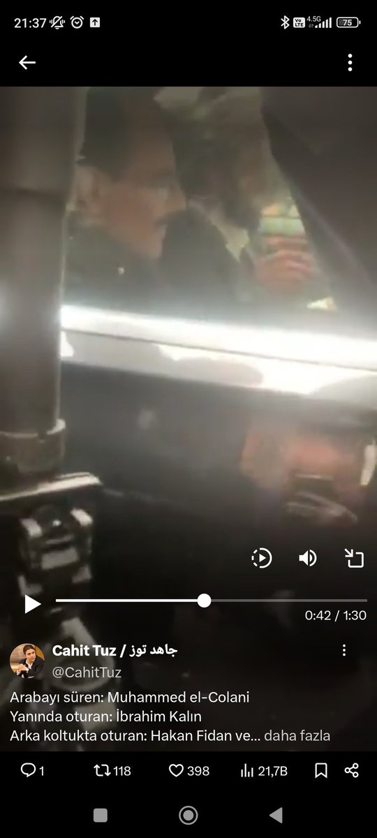 withaticem's tweet photo. Mit Başkanı İbrahim Kalın'ın Şoförüne dikkat !
🇹🇷🌍'nın en iyi oyun kurucuları biziz.
Biz Sahibi Allah olanlarız
Biz mazlumların Hamisi
Küffarın Korkulu Rüyasıyız
Biz İslam'ın Kalesiyiz
Biz inanmış bir tevekkülün temsilcileriyiz !!!
#MESAJINE Kobani https://t.co/WSNV49wQOV
