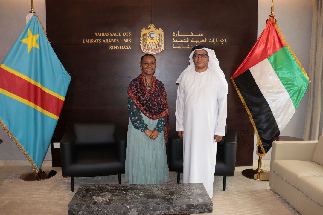 buenassa's tweet photo. Grateful to His Excellency Anwar Othman Barout Al Baroudi, #UAE
Ambassador to the #DRC, for inviting  Buenassa’s CEO @Eddy_Kioni &amp; team.

The meeting  focused on synergies related to #CriticalMinerals value chains reshaping  and our
copper-cobalt refinery project.
#ClimateAction https://t.co/YHQwwb8xjr