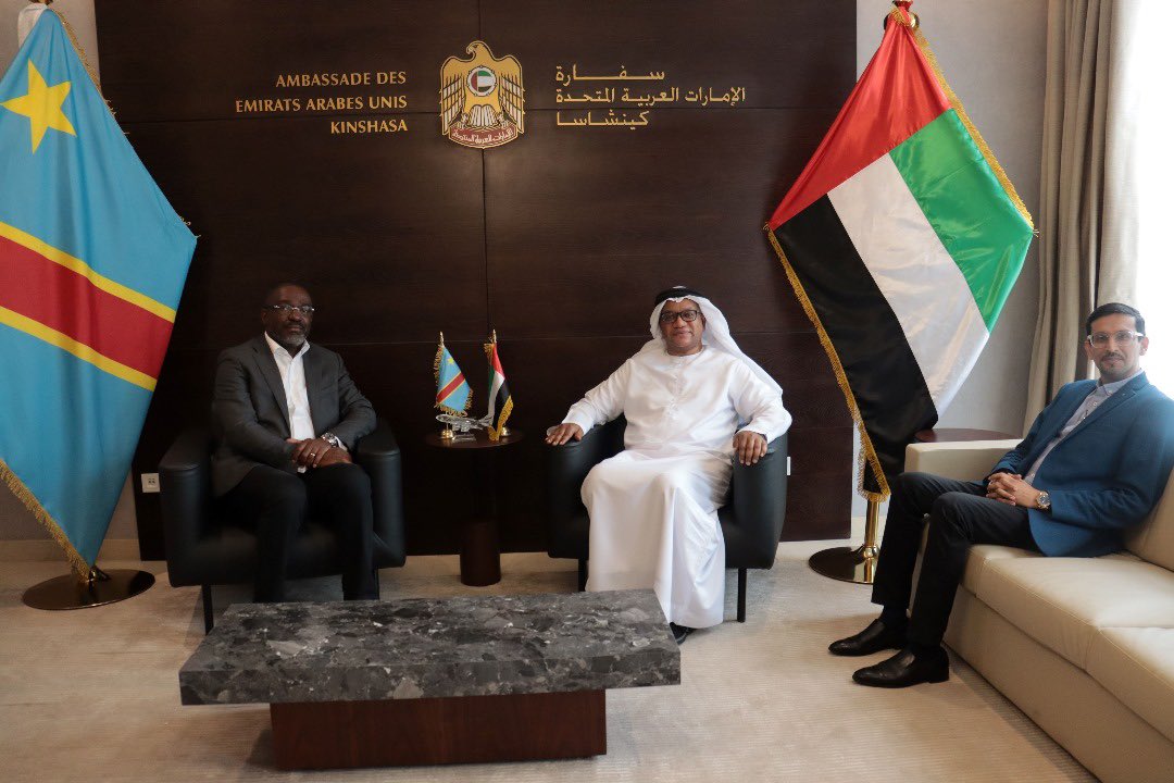 buenassa's tweet photo. Grateful to His Excellency Anwar Othman Barout Al Baroudi, #UAE
Ambassador to the #DRC, for inviting  Buenassa’s CEO @Eddy_Kioni &amp; team.

The meeting  focused on synergies related to #CriticalMinerals value chains reshaping  and our
copper-cobalt refinery project.
#ClimateAction https://t.co/YHQwwb8xjr