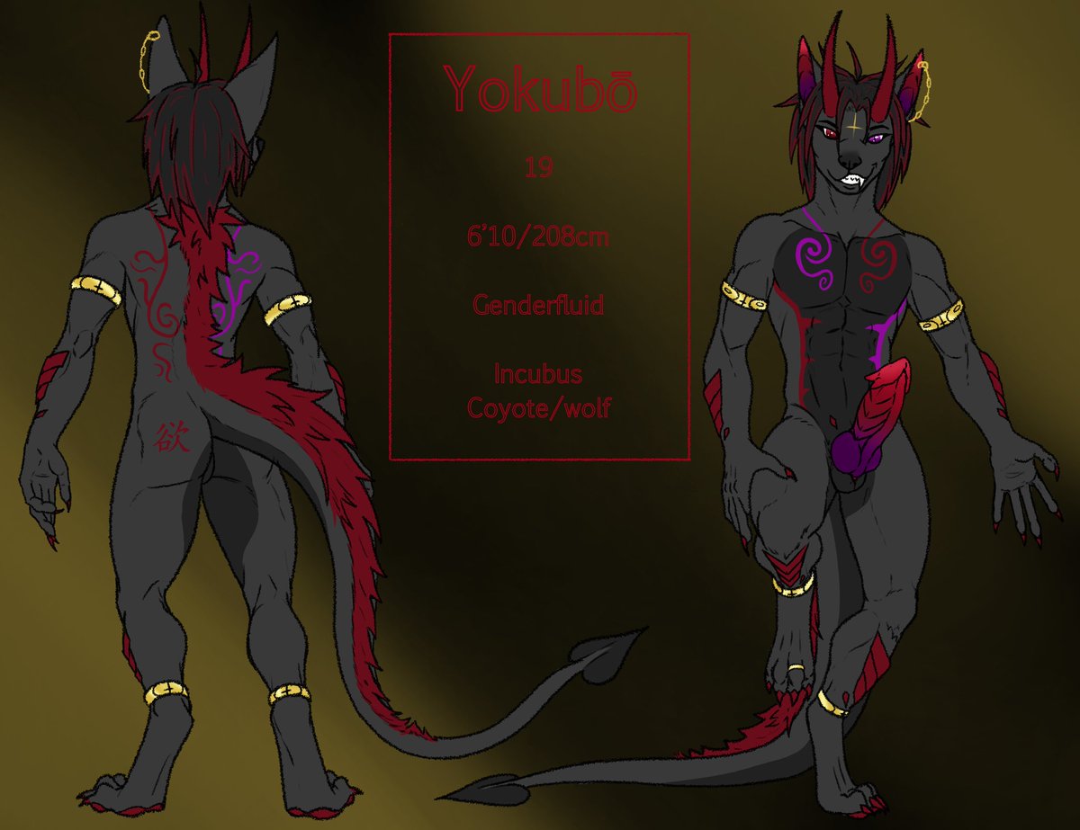KileyMoride's tweet photo. Was about time that I post something again. Yeah this is Yokubō! The incubuss~ 

Genderfluid might be a bit difficult to understand cuz I mean it LITERAL! 
He can be what he wants~

The lineart for this piece was provided by @Aroumono . the coloring I did myself though. https://t.co/9zu4Oa8sQM