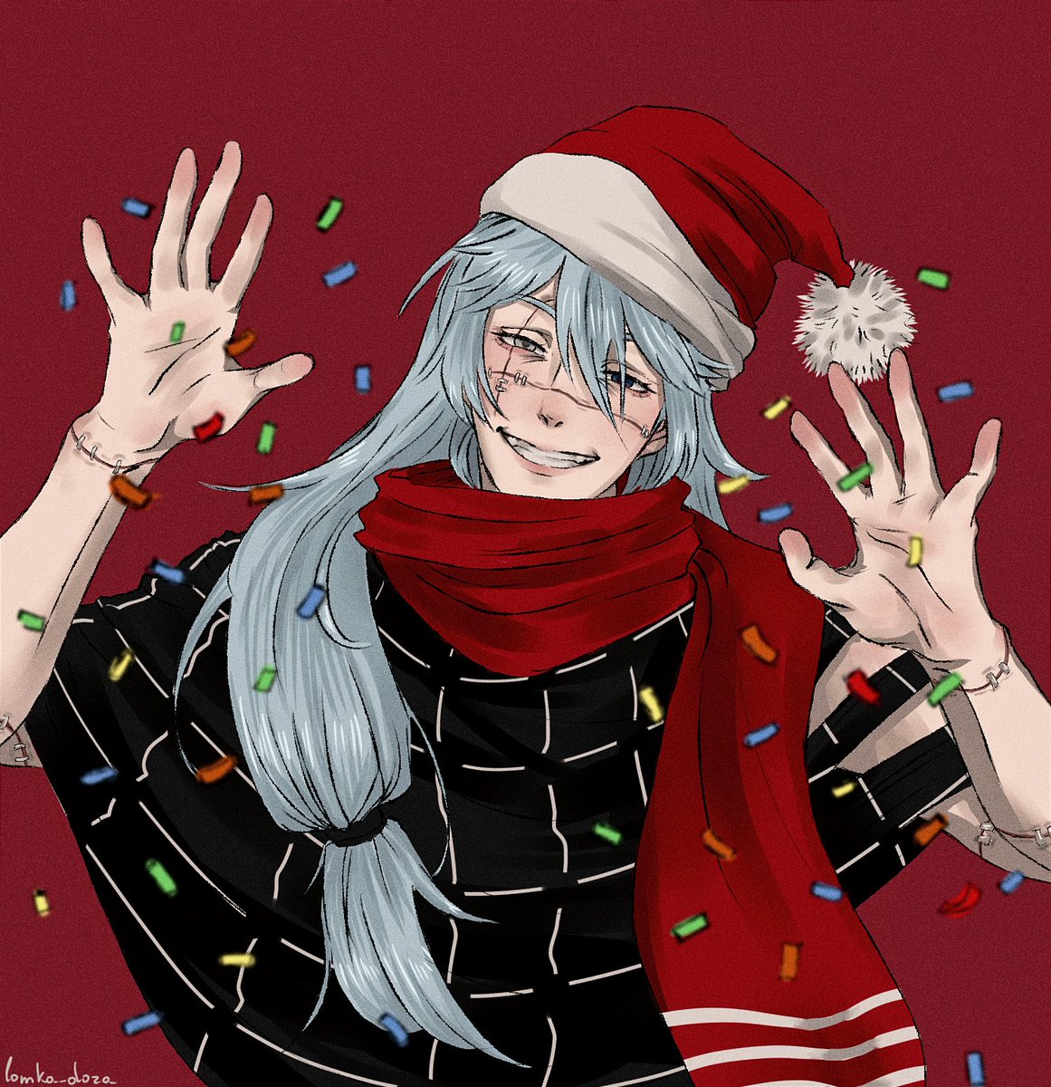 lomka_doza's tweet photo. jingle bells 🎉

#jjk #jujutsukaisen #mahito https://t.co/yqZYh2ISa3