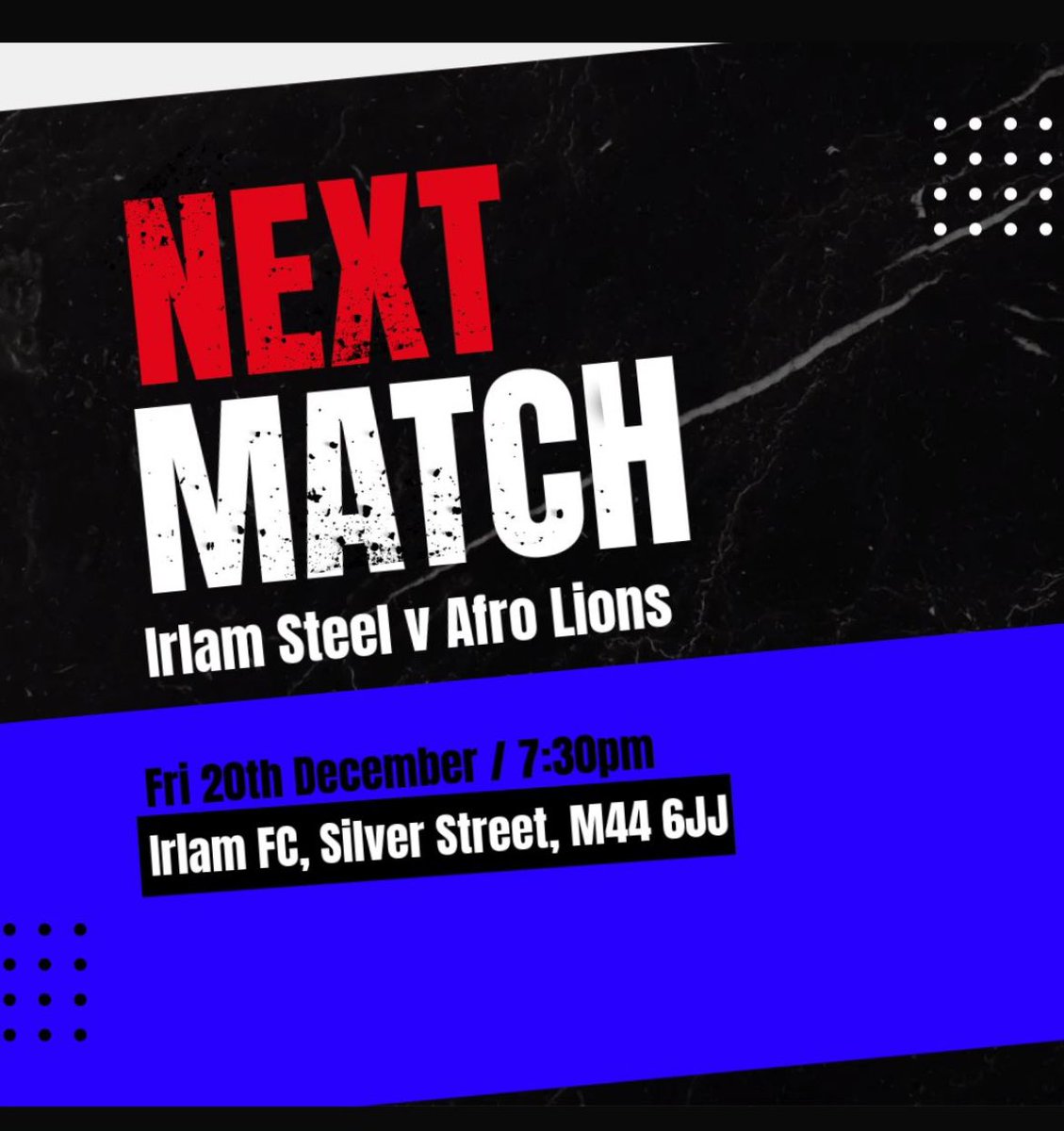 Next Up The FINAL  Irlam Steel Vs Afro Lions. Down <a href="/IrlamFC/">IRLAM FC (Manchester FA Premier Cup Winners 2025)</a> Massive Game get down and Support the lads
