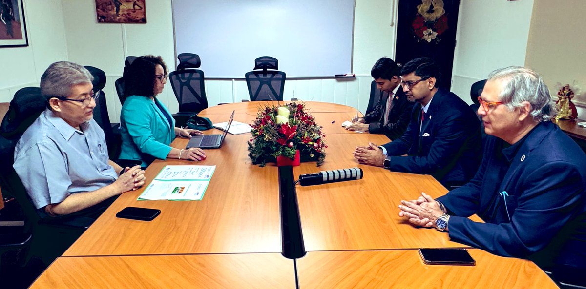 IndiainPanama's tweet photo. 🇮🇳 India Nicaragua 🇳🇮 
|| Focus: Trade and Commerce || 

Ambassador @doctorsumitseth met Minister of Commerce and Industry, Jesús Bermúdez  

They discussed:

🔹Ways to boost bilateral trade 
🔹Scholarships and Capacity Building    Programmes 
🔹Quick Impact Projects https://t.co/hmItiyEdUA