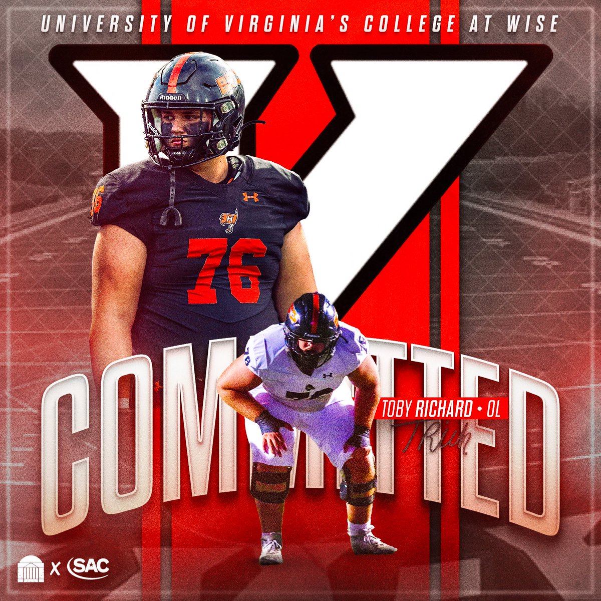 TobyRichard_76's tweet photo. #AGTG I’m extremely blessed to announce that I have decided to Commit to @UVAWiseCavsFB‼️‼️Go Cavs‼️ @BucsFootball @RecruitHoover @Coach_Ladd @CoachGaryBass @AL7AFootball @HallTechSports1 
I’m home 🏠 ‼️ https://t.co/LjOyVNmjg3