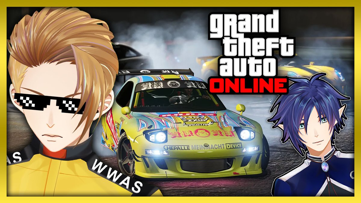 Tonight's stream!

In half an hour I'll be live with <a href="/AdaroVT/">Adaro ☕️【WWAS】</a>, taking on some online races in GTA!

twitch.tv/reskakyoso
youtube.com/live/ddX_Lyqfr…