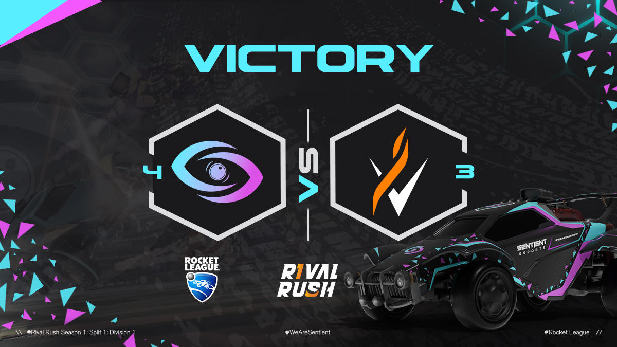 We end the split with a win at least 🙌
GGWP <a href="/InfernalVoid_IV/">Infernal Void</a> 

#WeAreSentient // <a href="/RivalRushRL/">Rival Rush</a> // #RocketLeague