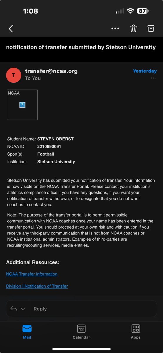 Thank you Coaches and Staff at Stetson. We fought hard this season and I wish everyone the best always! Stetson ESPN+Film in YouTube link, Grateful!
Merry Christmas, Happy Holidays, God Bless!