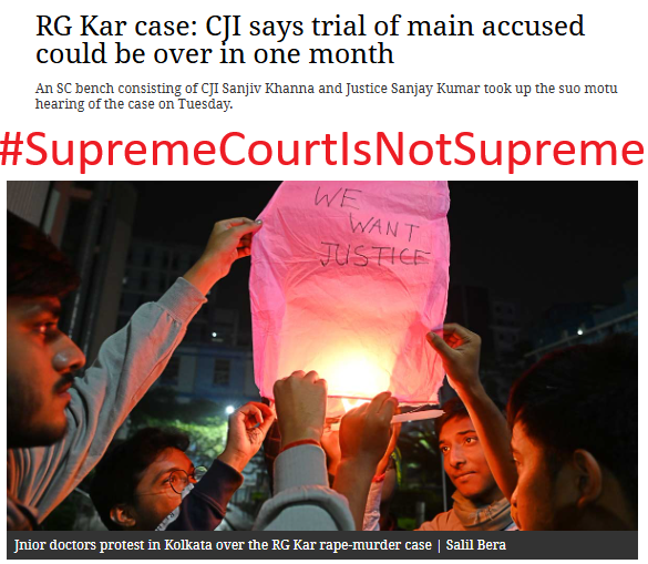 Adv. Indira Jaisingh requested an independent committee to monitor the actions of the state. The CJI recommended that she place her suggestions before the National Task Force.

WHAT IS CJI, SC, NTF AND AUNTY DOING FOR #JusticeForAtulSubhash?

#SupremeCourtIsNotSupreme