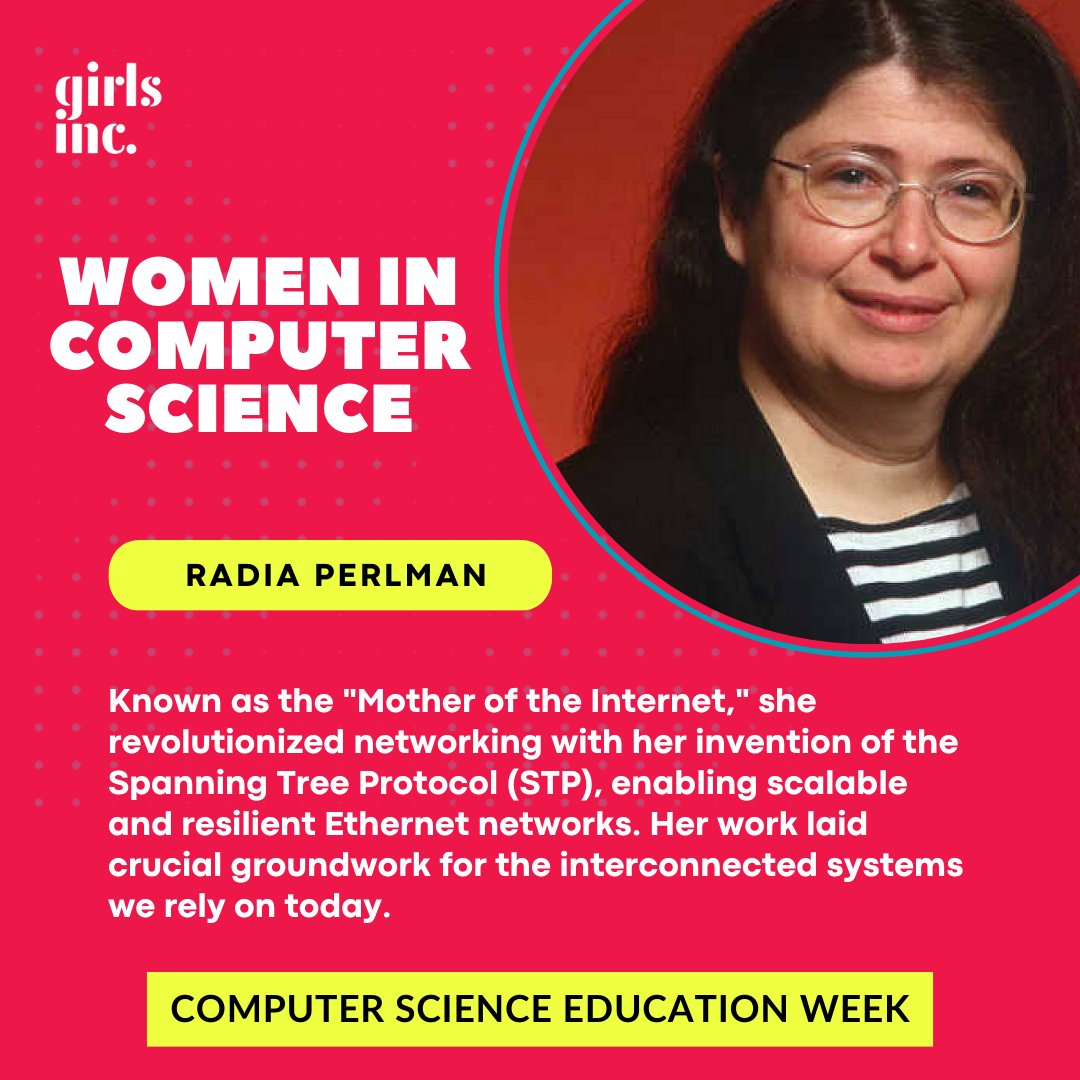 girls_inc's tweet image. During #ComputerScienceEducationWeek, we celebrate the trailblazing women who paved the way in #STEM while inspiring girls to explore STEM through Girls Inc.'s Operation SMART programming. Learn more about influential women in computer science here: computerscience.org/resources/most…