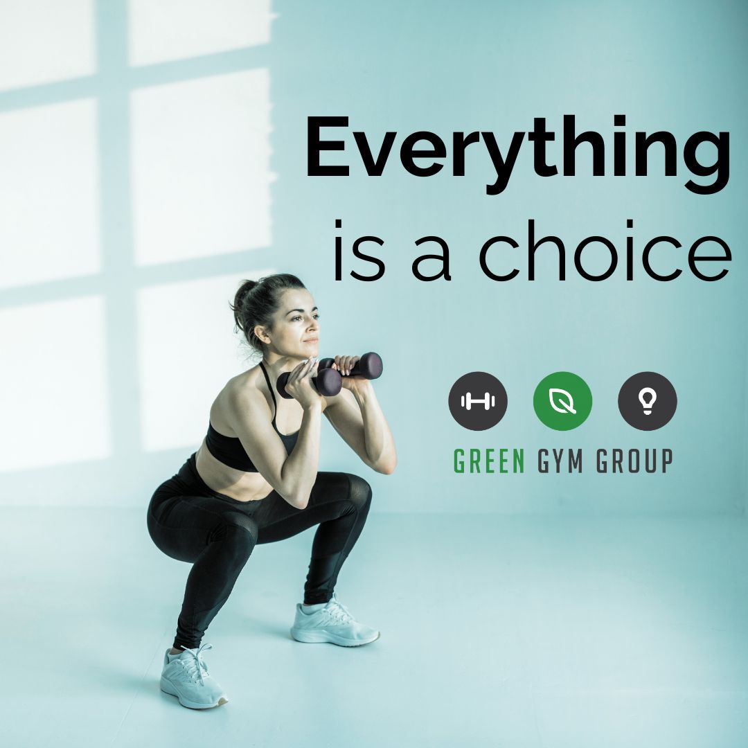 🌟 Every rep, every moment, every goal = YOUR choice. Choose you. 💚 #FitnessMindset #GreenGymGroup