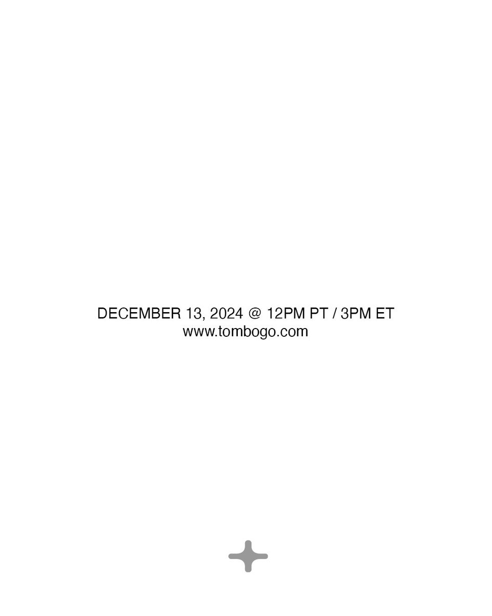 The last capsule of 2024, drops tomorrow December 13 on tombogo.com